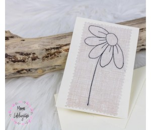 Stickmuster Gänseblümchen Doodle